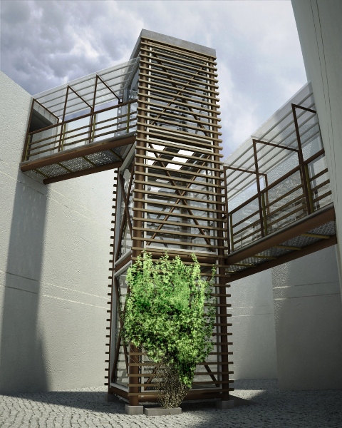 Estructuras Elevador Panoramico en Residencia (1)